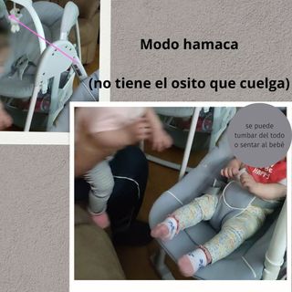 Trona bebé para comer y con hamaca Hauck