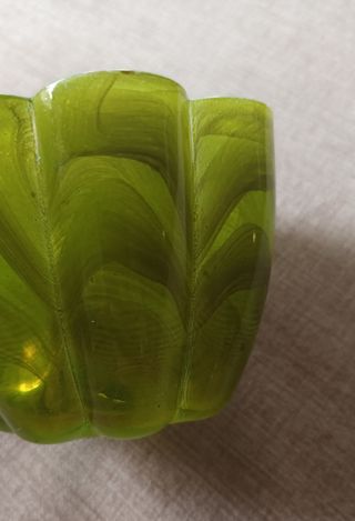 Porta velas verde