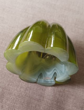 Porta velas verde