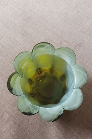 Porta velas verde