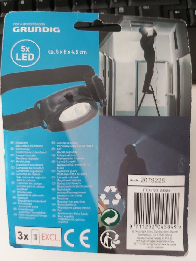 Lampara Led ajustable cabeza (NUEVA)