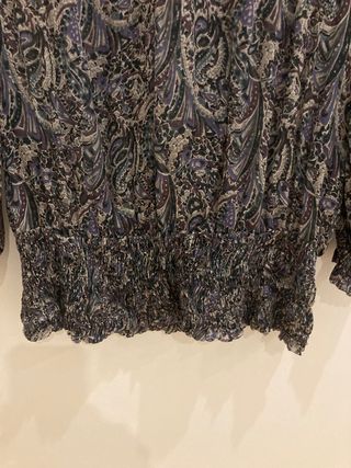 Blusa de gasa cachemir Zara