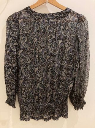 Blusa de gasa cachemir Zara