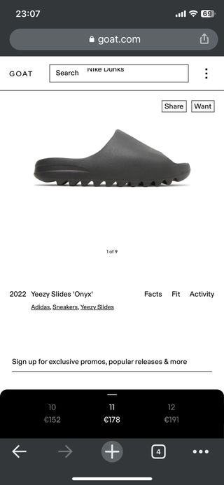 YEEZY SLIDES ONYX