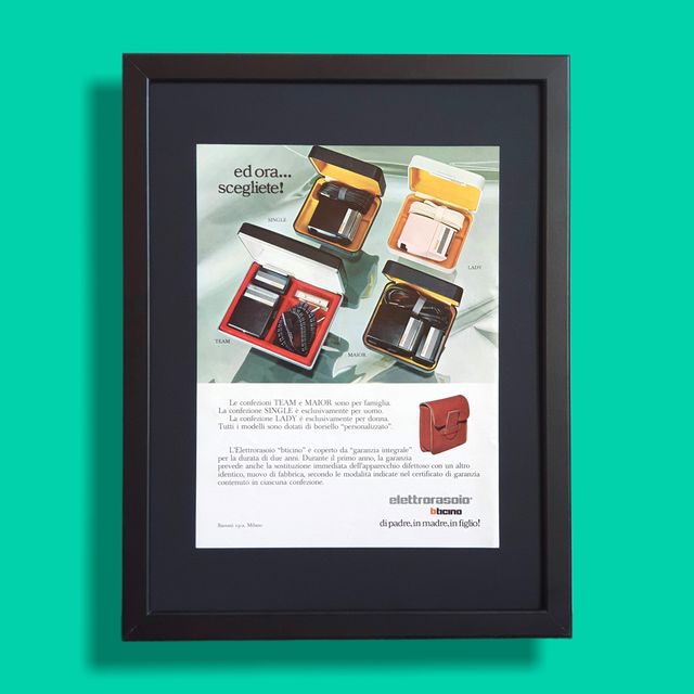 Pubblicità originale poster vintage BTicino 1974