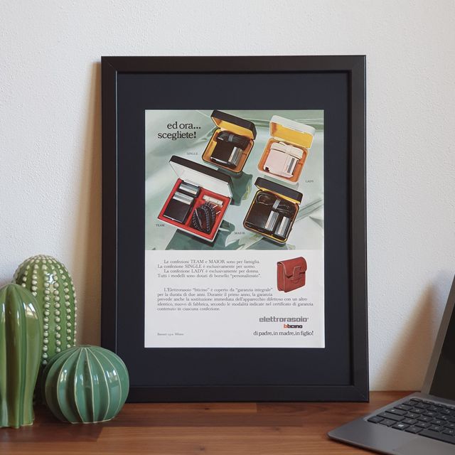 Pubblicità originale poster vintage BTicino 1974