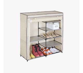 Zapatero de tela 86x30x90cm.