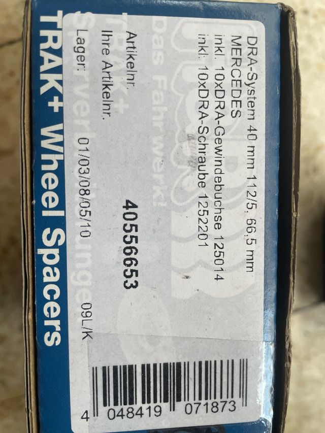 separadores mercedes 2cm