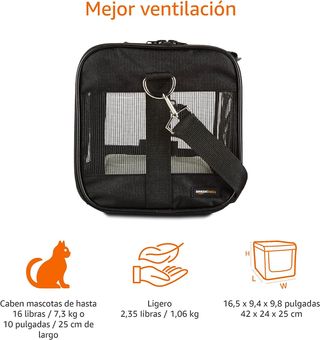 Bolsa de Transporte para Mascotas con Paneles Late