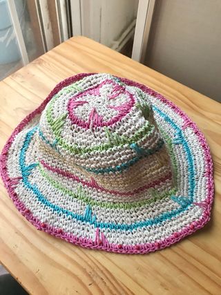 Sombrero de rafia colores