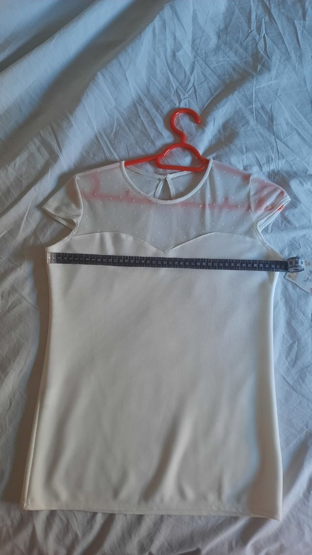 Top blanco talla M