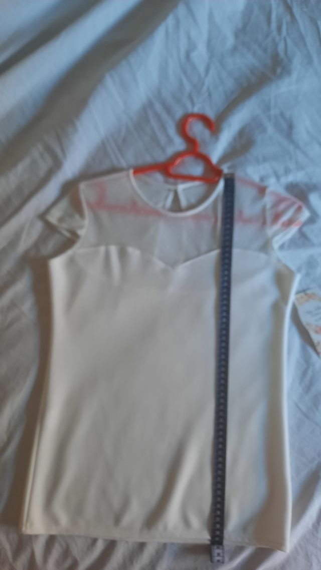 Top blanco talla M