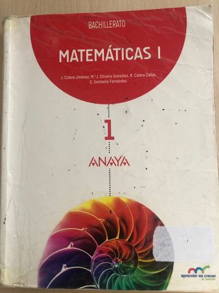 Libro de matematicas 1º bachillerato