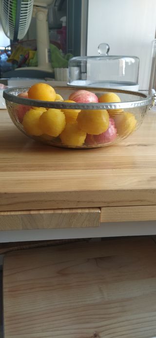 FUENTE CRISTAL PARA FRUTAS