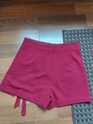 Falda-pantalon granate 