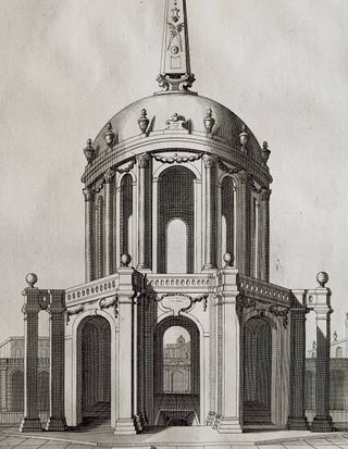 1725 ANTIGUO GRABADO BÍBLICO SEPULCRO REYES ISRAEL