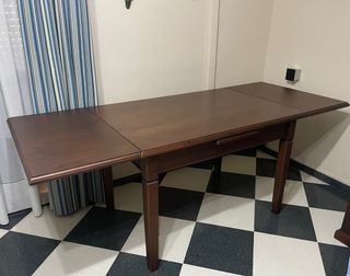Mesa de madera extensible