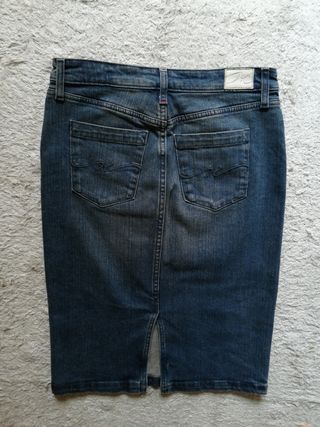 Falda tejana recta Tommy Hilfiger