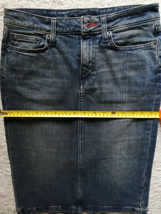 Falda tejana recta Tommy Hilfiger