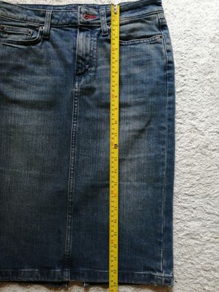 Falda tejana recta Tommy Hilfiger