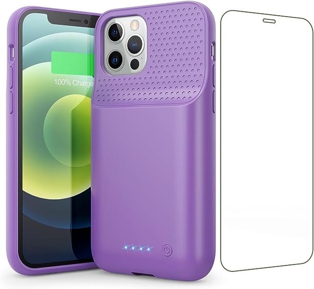 Copribatteria per iPhone 12/12 Pro, 10800 mAh SIGILLATO