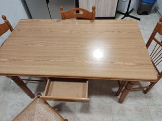 Mesa cocina roble 