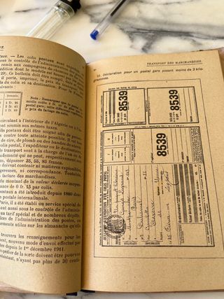 libro antiguo de contabilidad frances