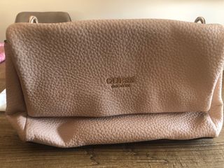 borsa originale Guess in pelle rosa con tracolla