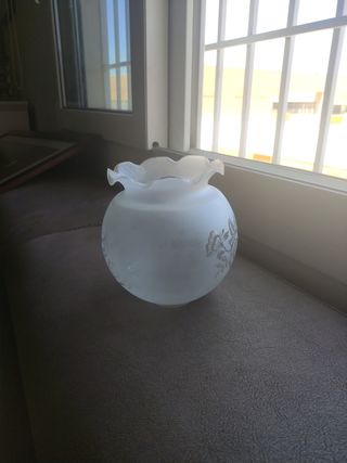 Globo de lámpara antigua