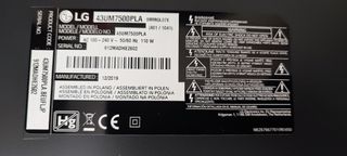 Despiece LG 43UM7500PLA