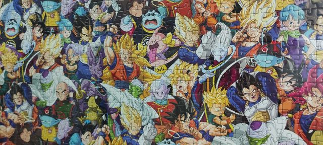 Cuadro puzzle enmarcado dragon ball