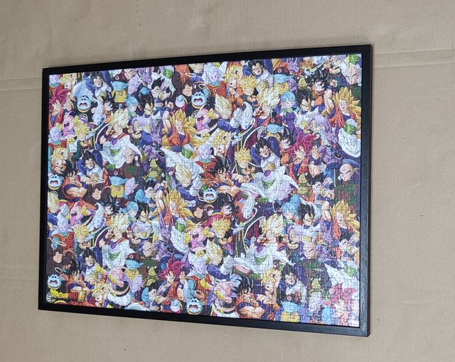 Cuadro puzzle enmarcado dragon ball