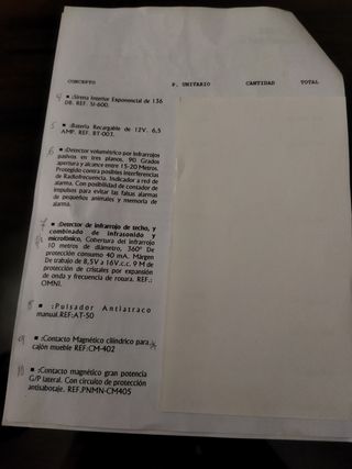 ALARMA BIDIRECCIONAL