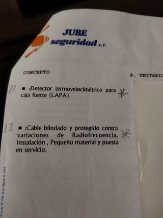 ALARMA BIDIRECCIONAL