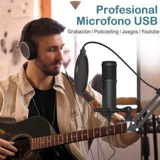 Micrófono de condensador USB