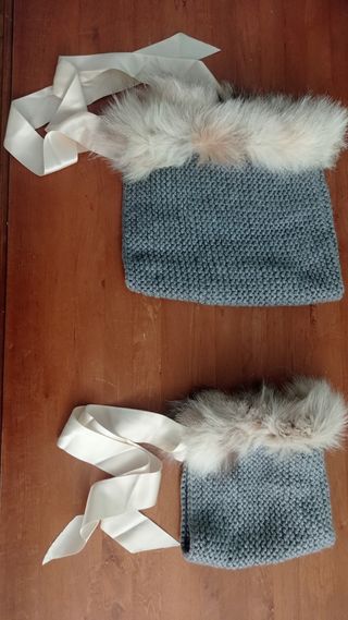 Capotas de lana con piel de Comomami