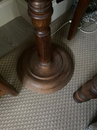 pie Lampara 100a% Madera