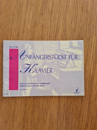 Libro piano Anfängerstücke fur Klavier