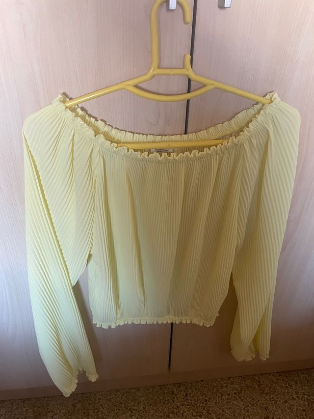 blusa camiseta plisada