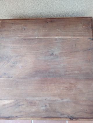 Mesa madera auxiliar vintage rústica