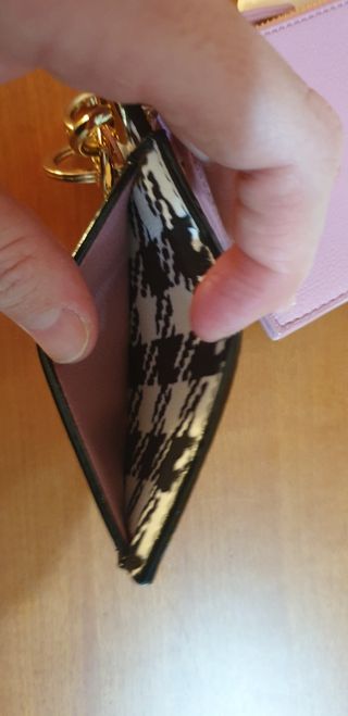 Llavero monedero rosa y cuadros Liu Jo