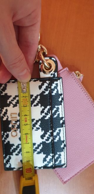 Llavero monedero rosa y cuadros Liu Jo