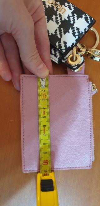 Llavero monedero rosa y cuadros Liu Jo