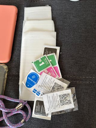 iphone 11: lote fundas y protector cristal