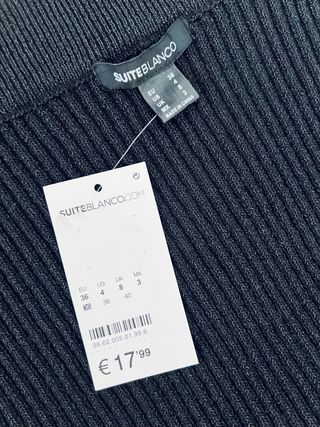 Falda de tubo de SuiteBlanco, talla 36