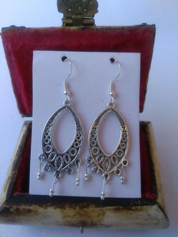 Pendientes colgantes India Plata 925