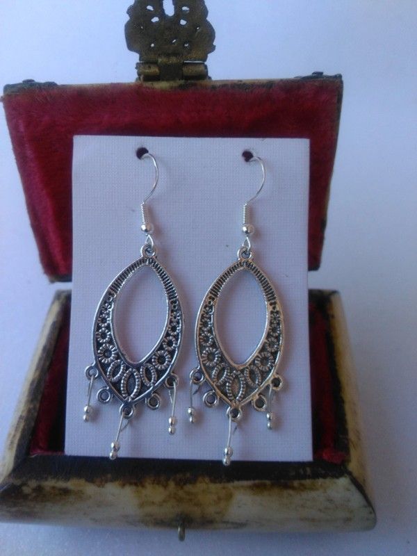 Pendientes colgantes India Plata 925