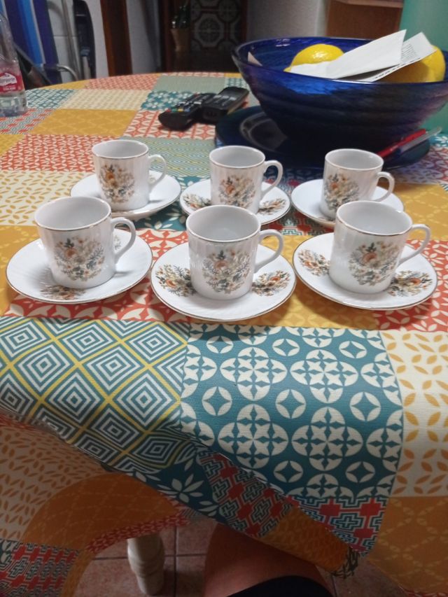 Juego de café de porcelana china.