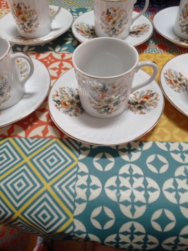 Juego de café de porcelana china.