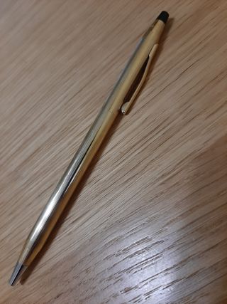 Estuche boligrafo CROSS Roller Gold.